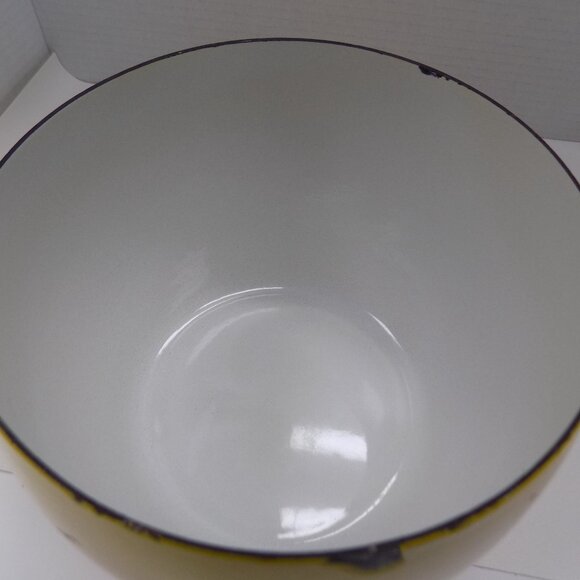 MCM DANSK Kobenstyle Yellow Enamel Tall Bowl Jens Quistgaard IHQ France Retro - Picture 5 of 12
